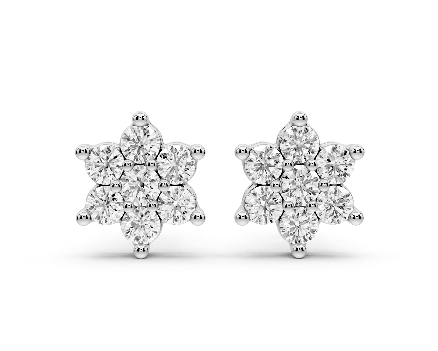 Nina Earrings White Gold - Mr. Alex Jewelry