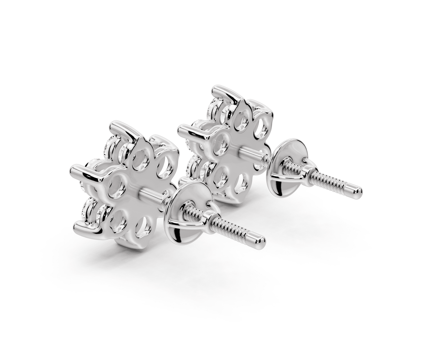 Nina Earrings White Gold - Mr. Alex Jewelry