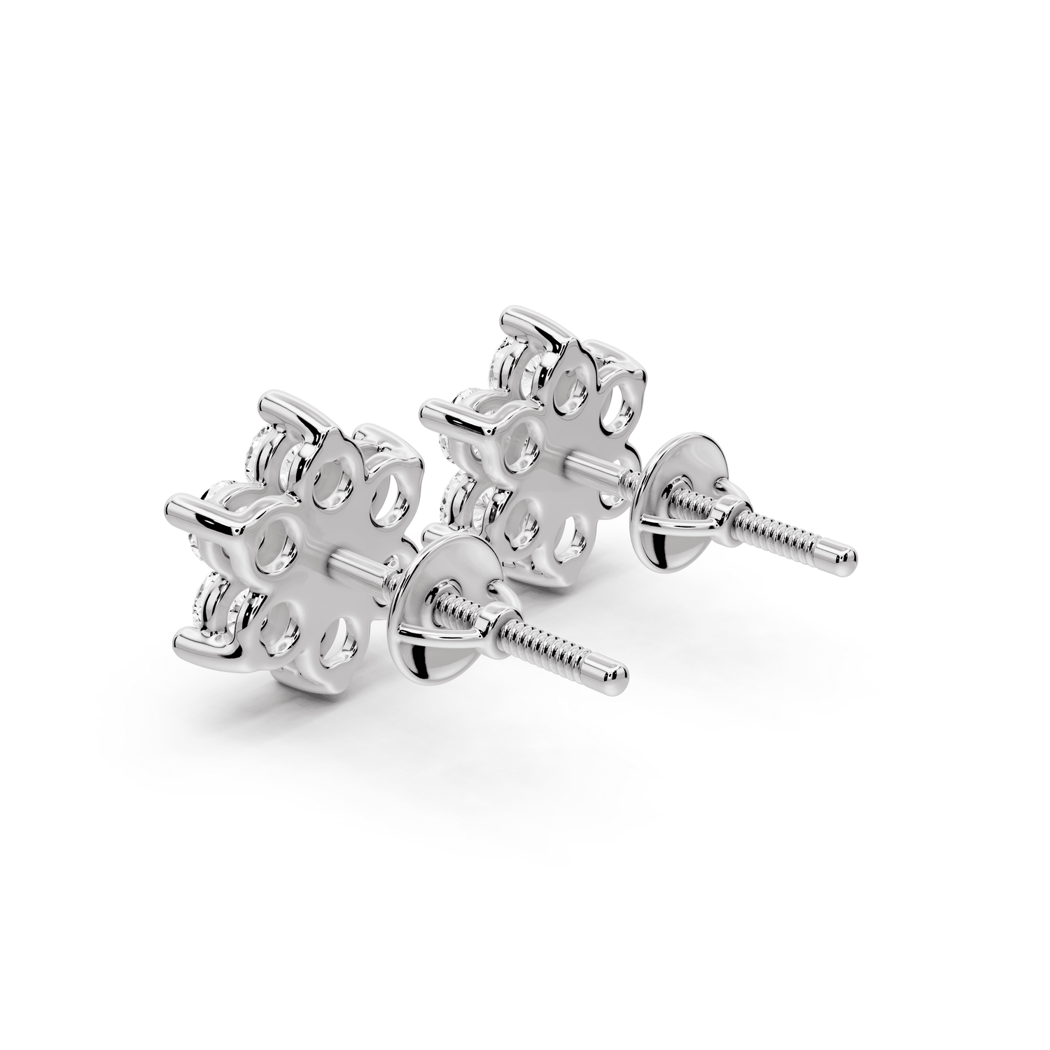 Nina Earrings White Gold - Mr. Alex Jewelry