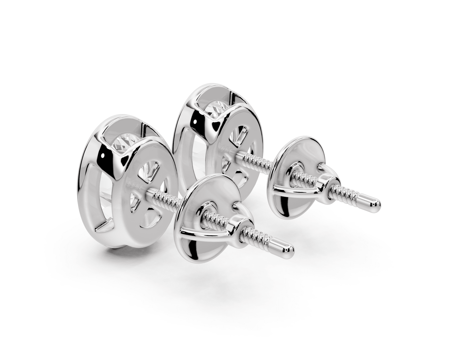Noa - 2ct 14k white gold Oval - Cut Diamond Stud Earrings - Mr. Alex Jewelry