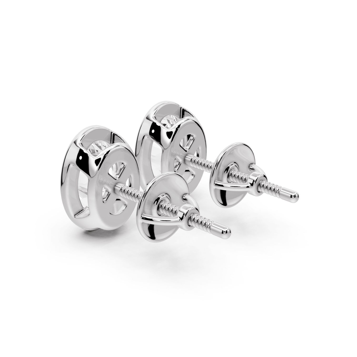 Noa - 2ct 14k white gold Oval - Cut Diamond Stud Earrings - Mr. Alex Jewelry