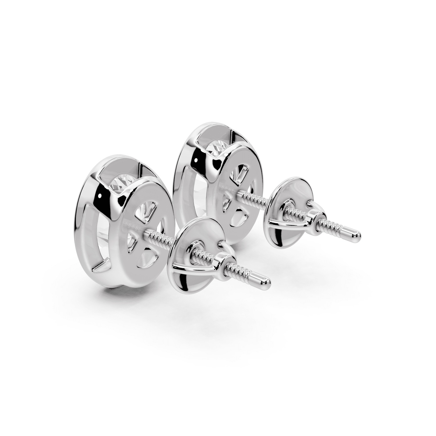 Noa - 3ct 14k white gold Oval - Cut Diamond Stud Earrings - Mr. Alex Jewelry