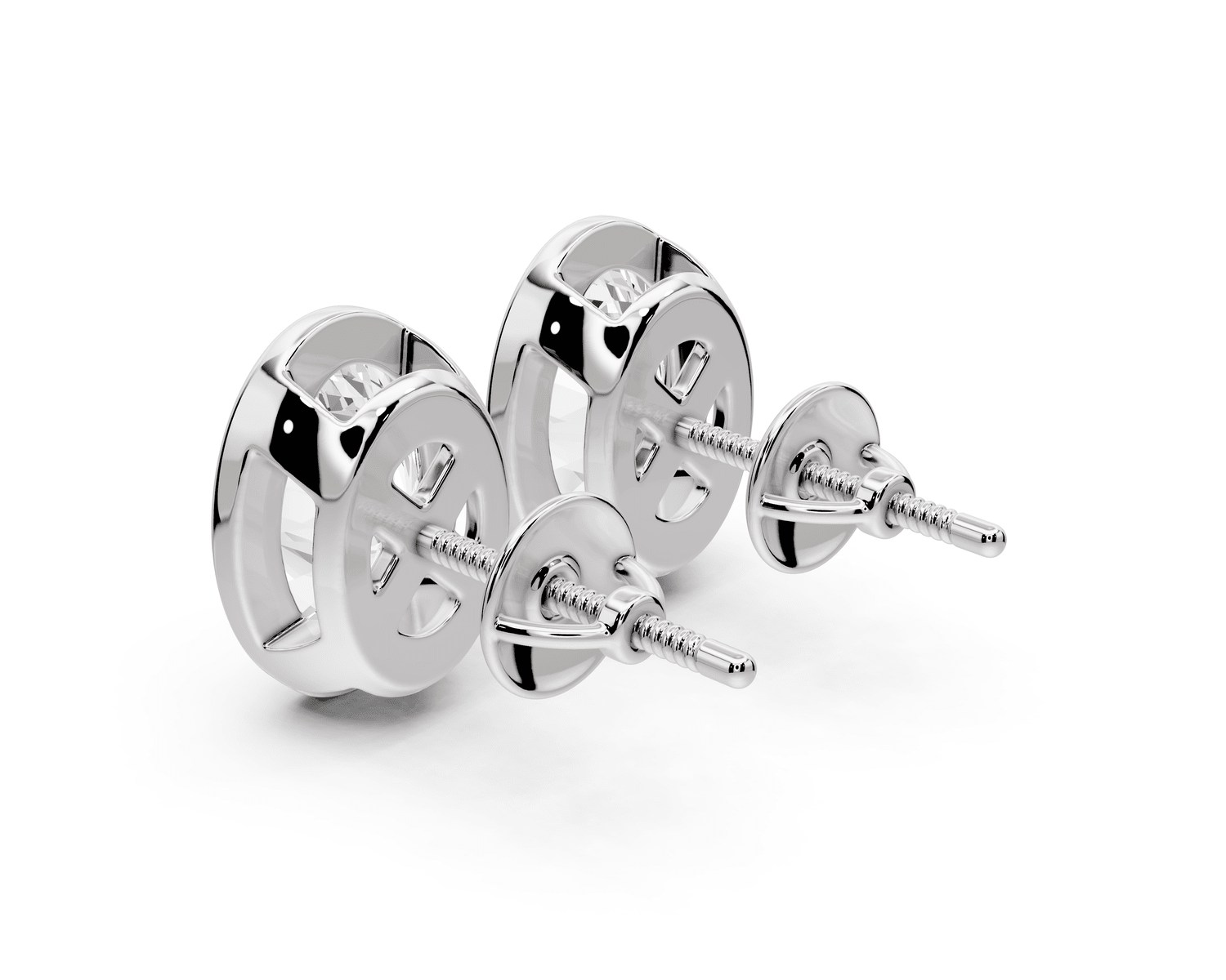 Noa - 4ct 14k white gold Oval - Cut Diamond Stud Earrings - Mr. Alex Jewelry