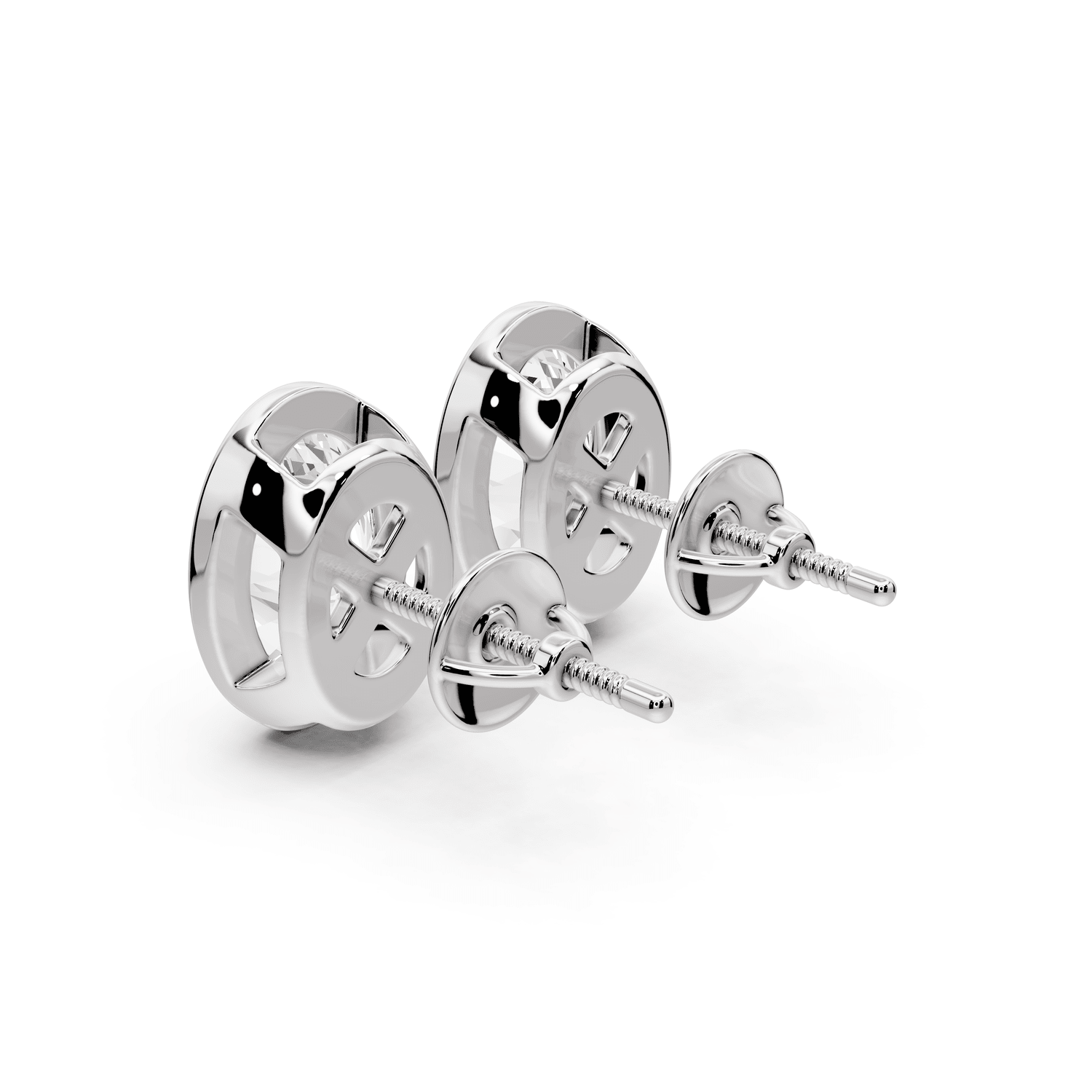 Noa - 4ct 14k white gold Oval - Cut Diamond Stud Earrings - Mr. Alex Jewelry