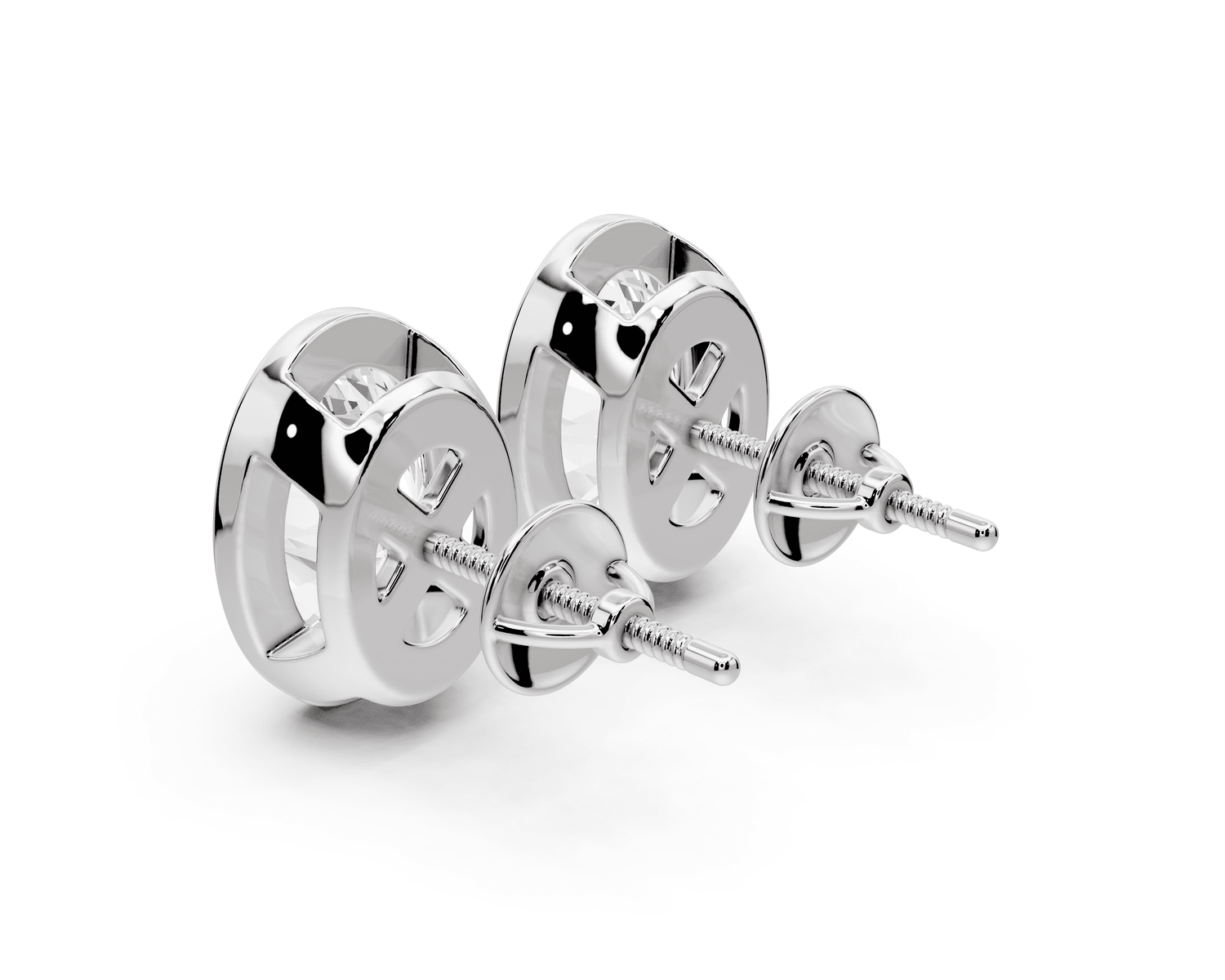 Noa - 5ct 14k white gold Oval - Cut Diamond Stud Earrings - Mr. Alex Jewelry