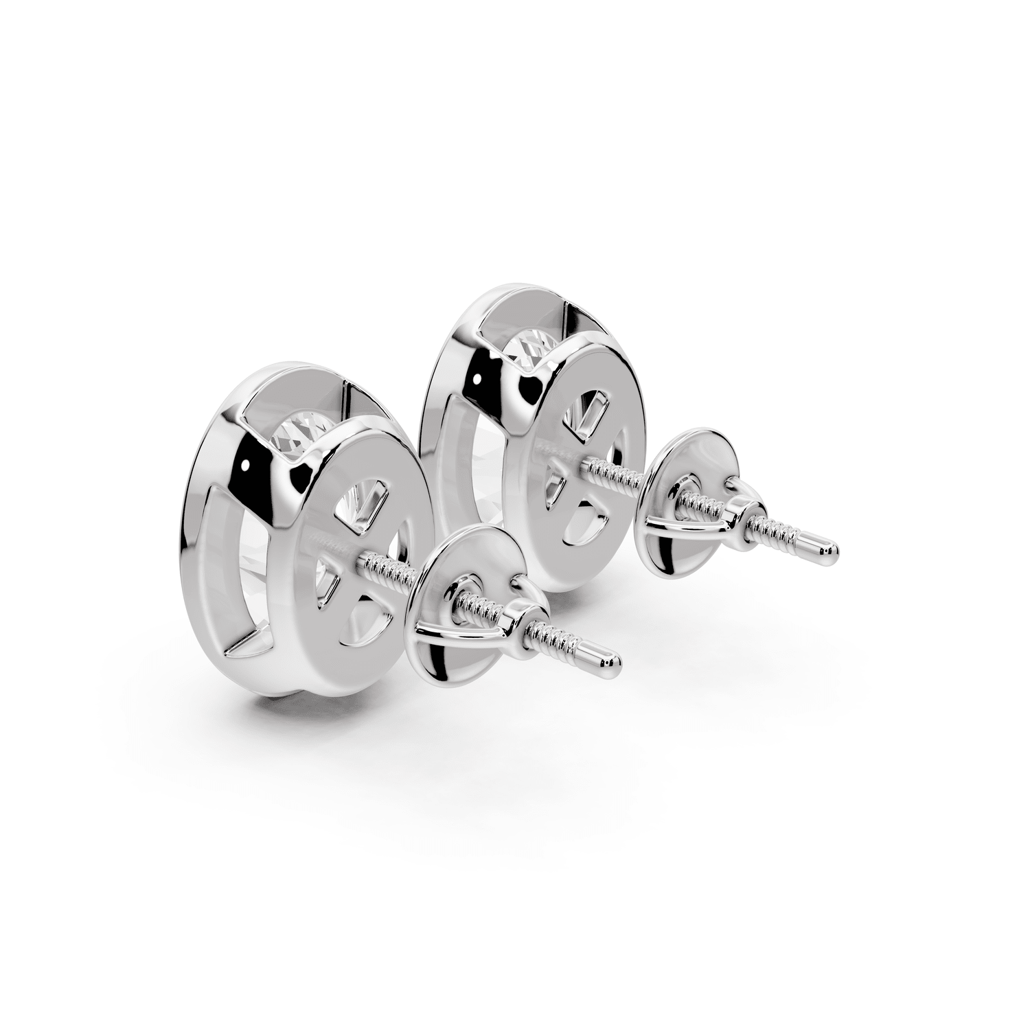 Noa - 5ct 14k white gold Oval - Cut Diamond Stud Earrings - Mr. Alex Jewelry