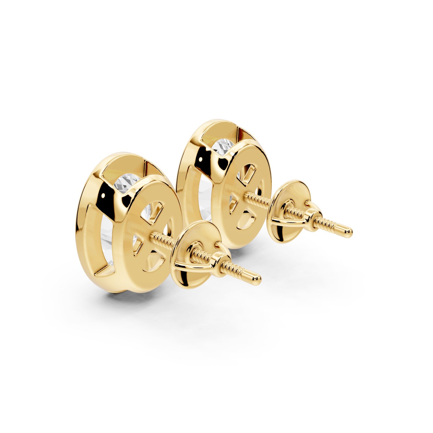 Noa - 5ct 14k yellow gold Oval - Cut Diamond Stud Earrings - Mr. Alex Jewelry