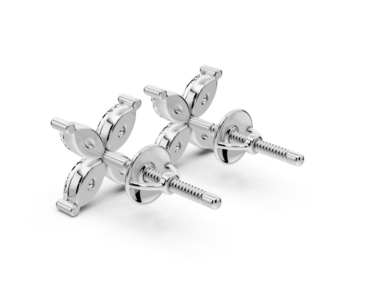 Nora Earrings White Gold - Mr. Alex Jewelry
