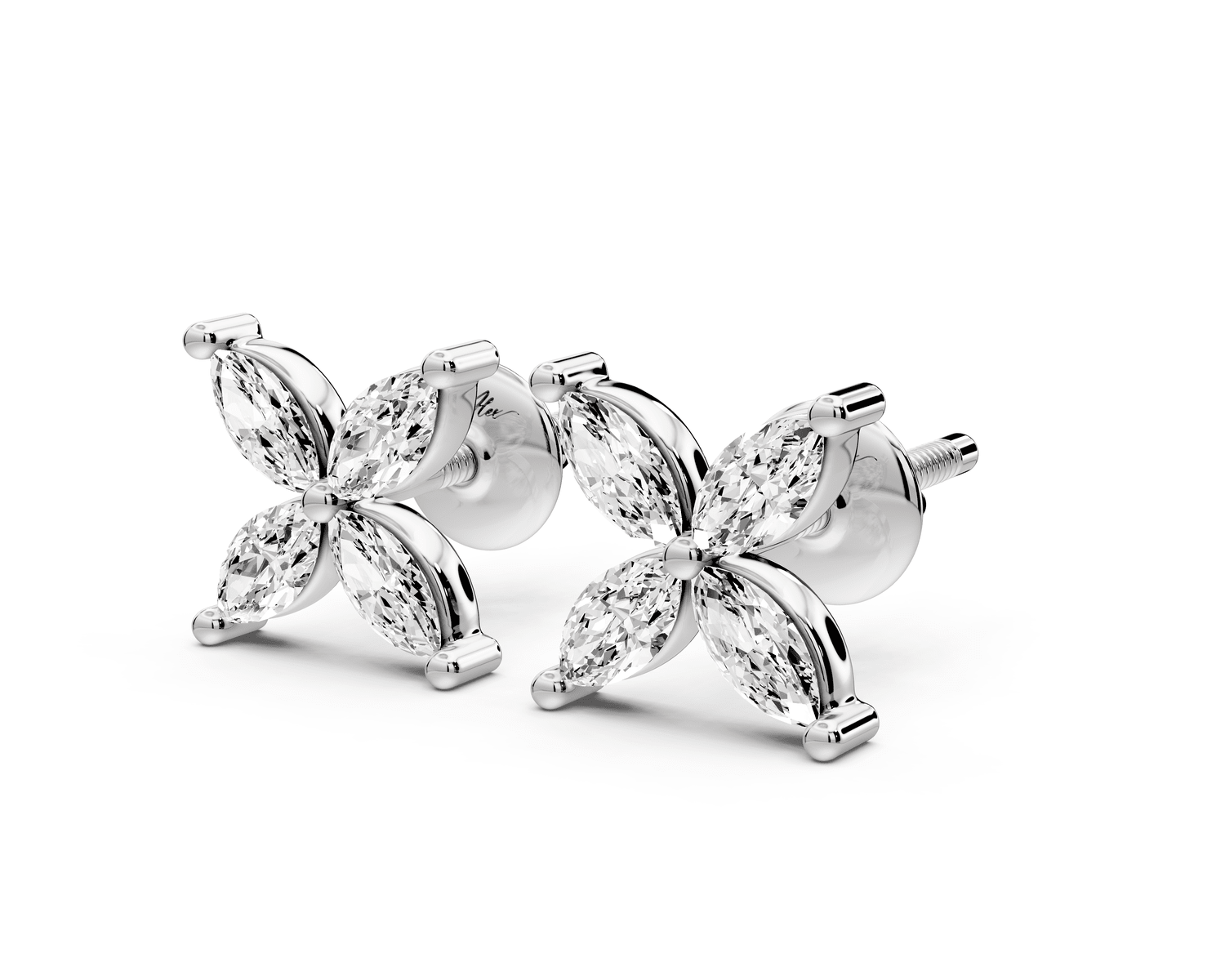 Nora Earrings White Gold - Mr. Alex Jewelry