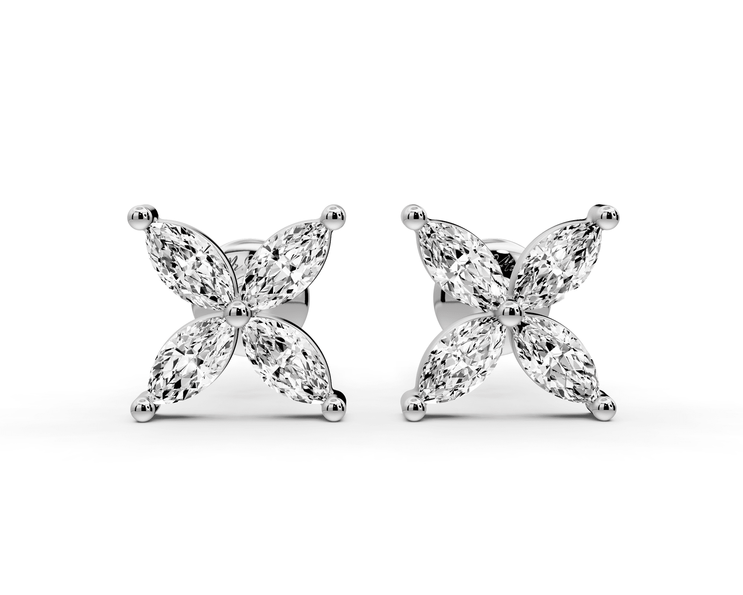Nora Earrings White Gold - Mr. Alex Jewelry