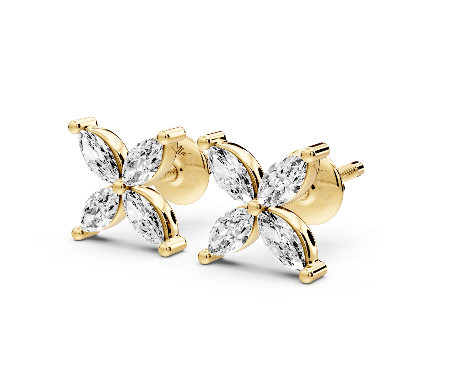 Nora Earrings Yellow Gold - Mr. Alex Jewelry