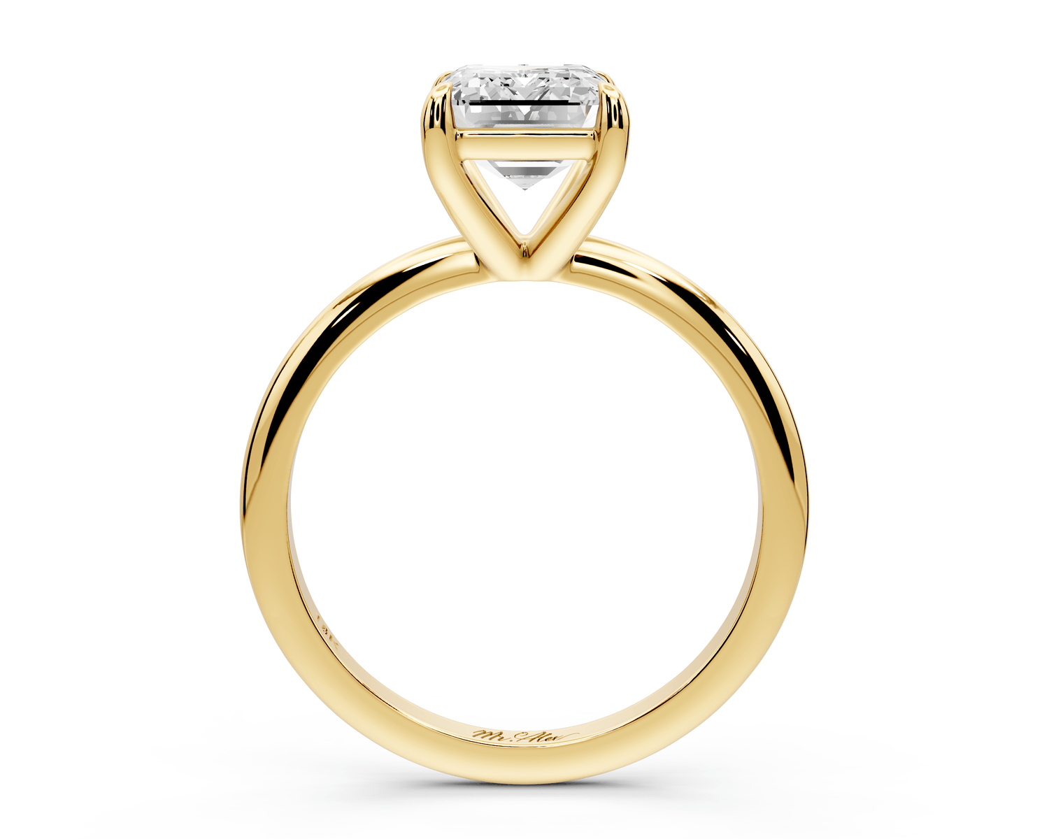 Odessa - 2ct emerald Engagement Ring 18k yellow gold - Mr. Alex Jewelry