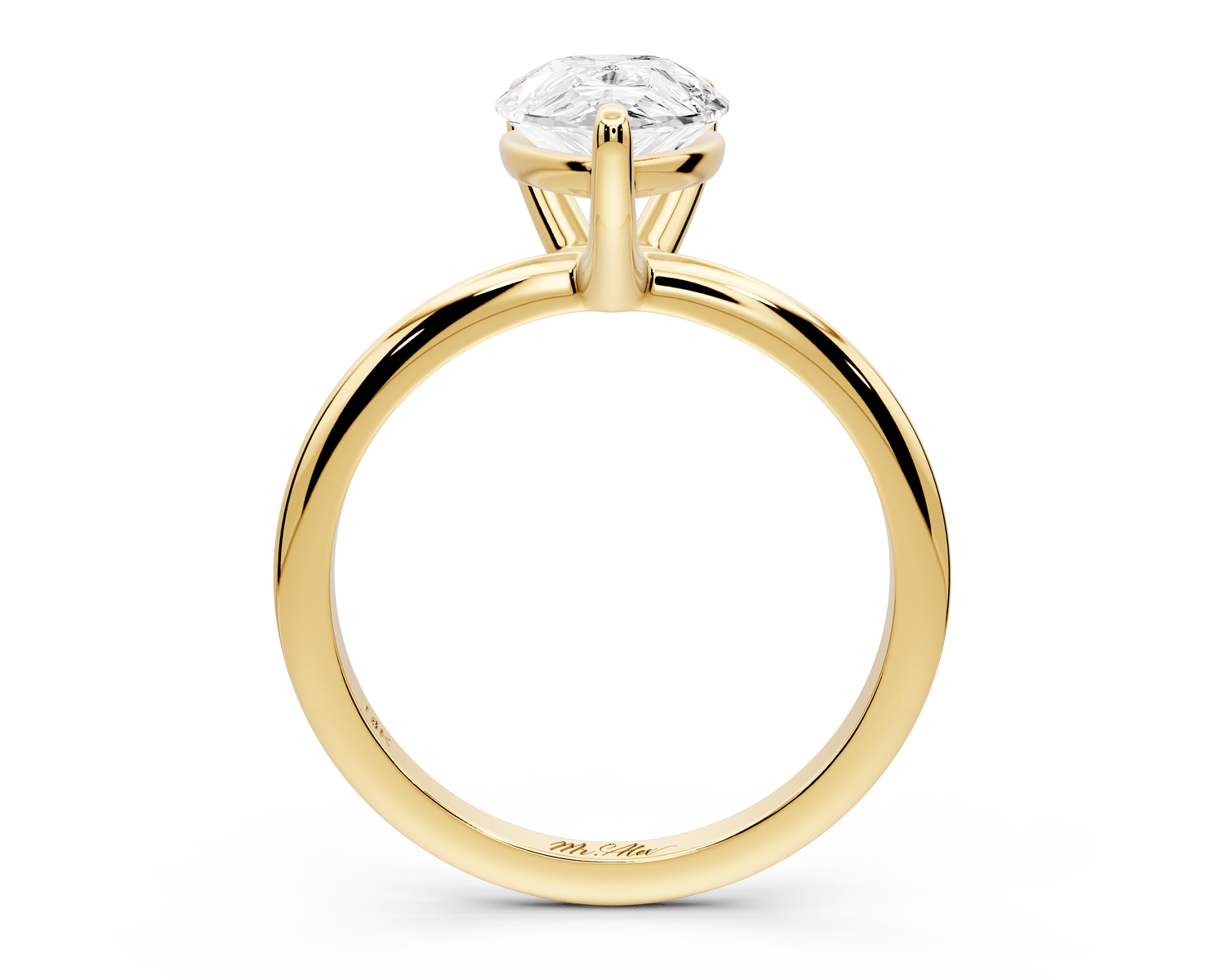 Odessa - 2ct pear Engagement Ring 18k yellow gold - Mr. Alex Jewelry