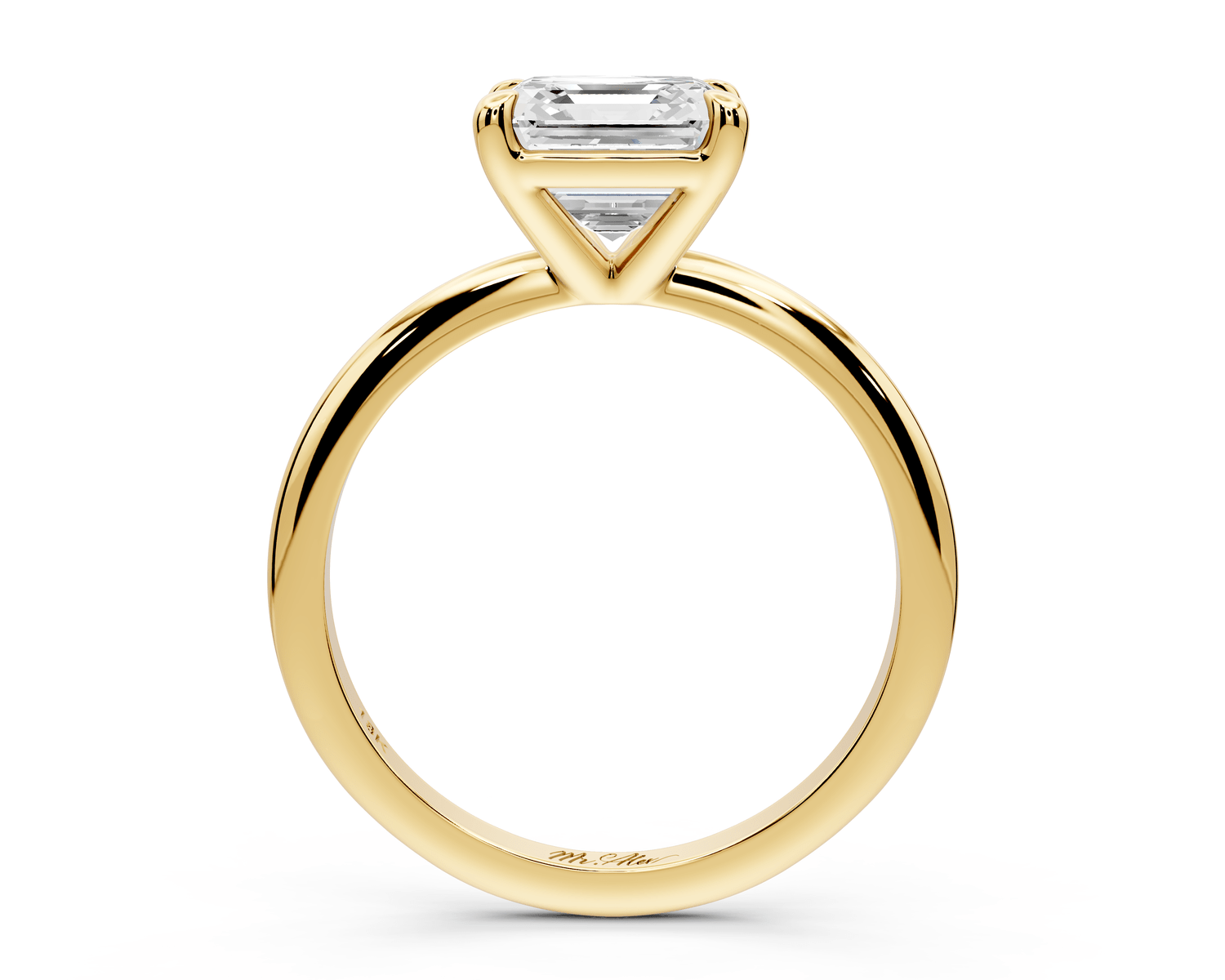 Odessa - 2ct princess Engagement Ring 18k yellow gold - Mr. Alex Jewelry