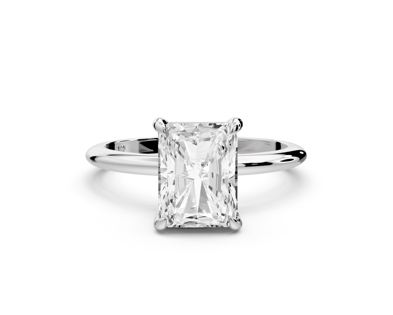 Odessa - 2ct radiant Engagement Ring 18k white gold - Mr. Alex Jewelry
