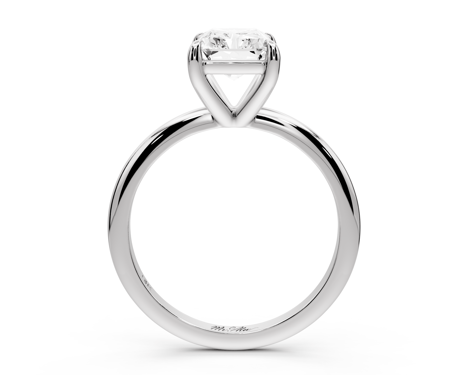 Odessa - 2ct radiant Engagement Ring 18k white gold - Mr. Alex Jewelry