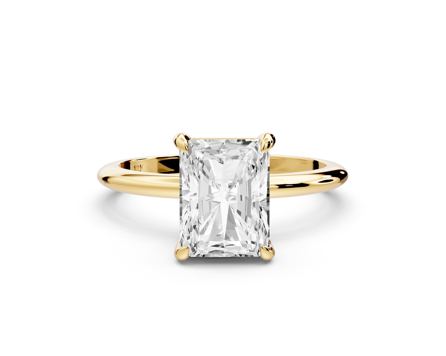 Odessa - 2ct radiant Engagement Ring 18k yellow gold - Mr. Alex Jewelry