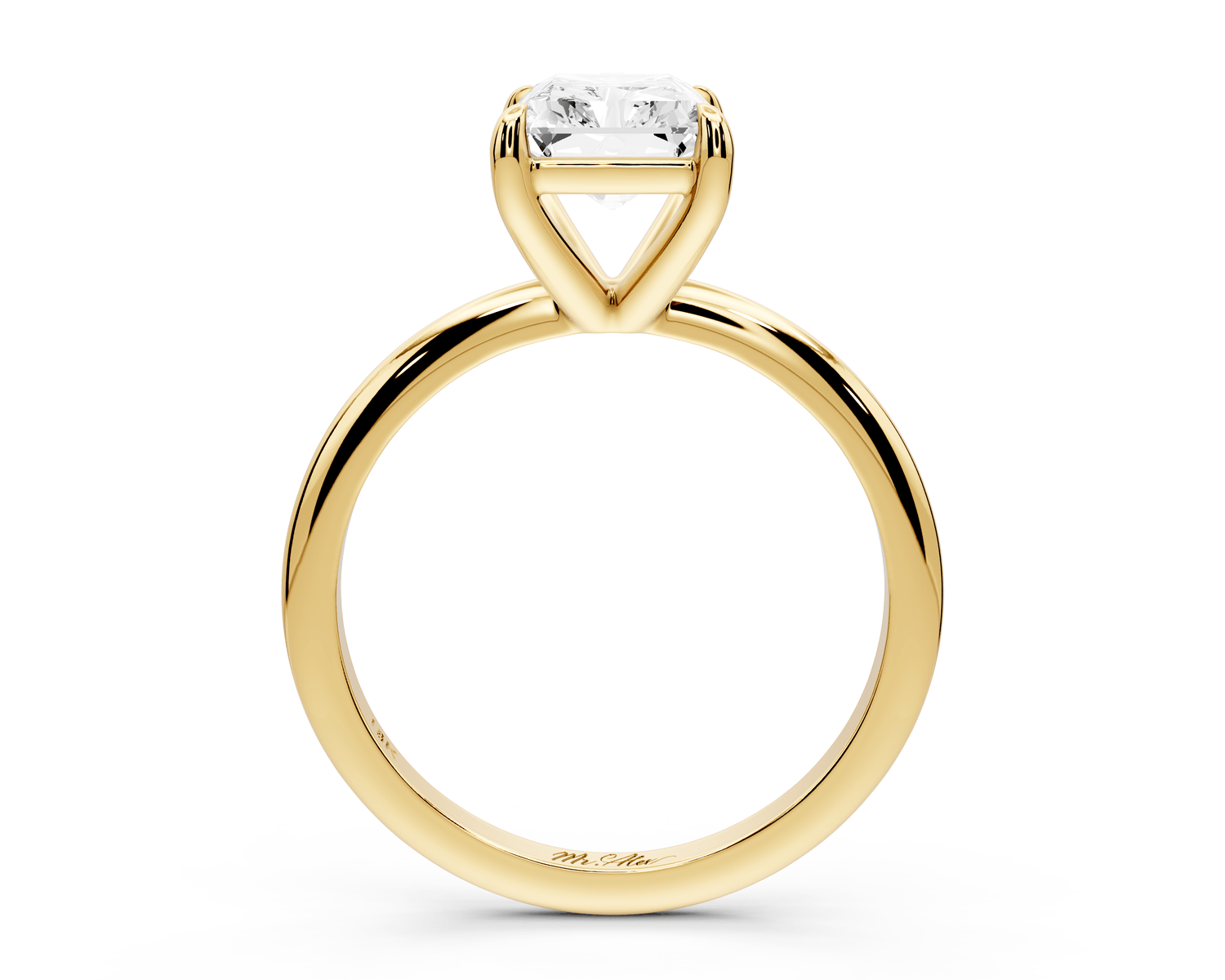 Odessa - 2ct radiant Engagement Ring 18k yellow gold - Mr. Alex Jewelry