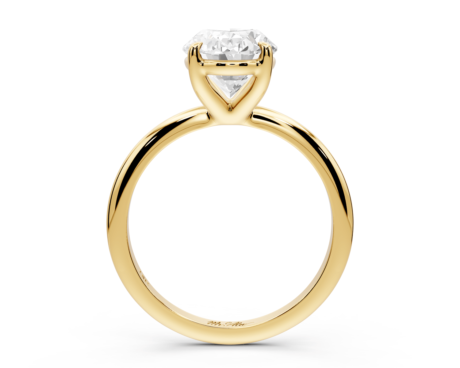 Odessa - 3ct oval Engagement Ring 18k yellow gold - Mr. Alex Jewelry