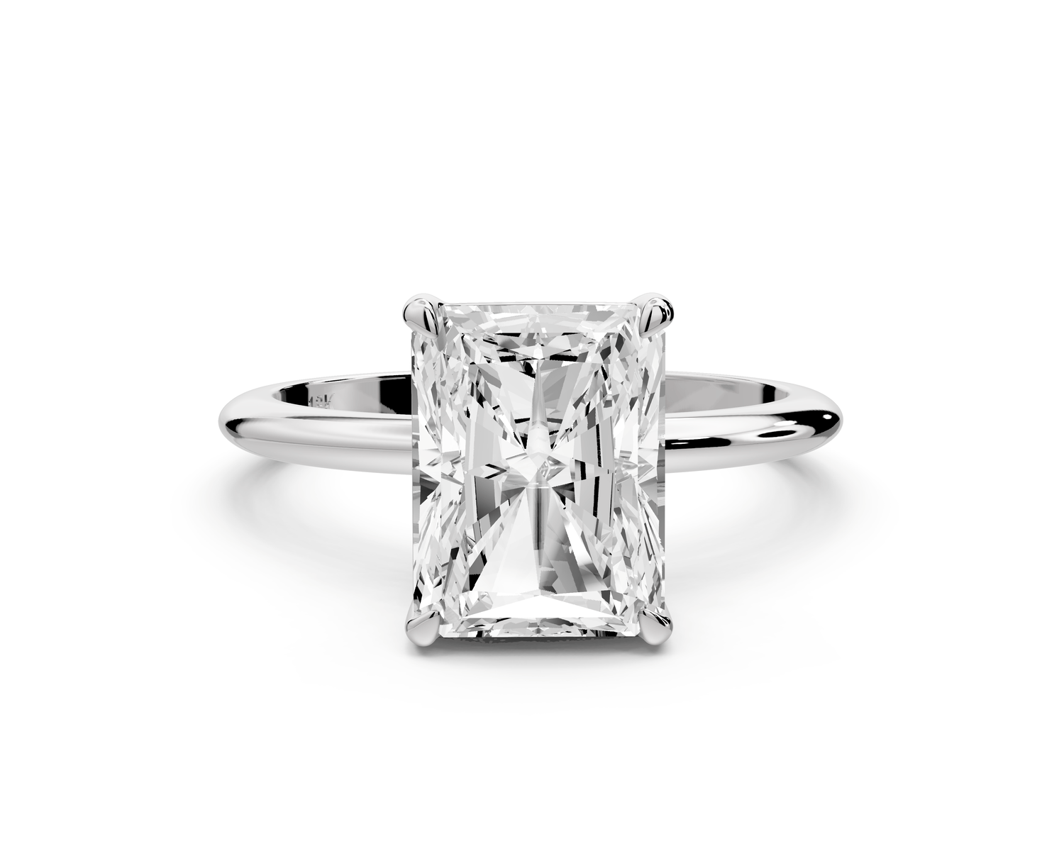 Odessa - 3ct radiant Engagement Ring 18k white gold - Mr. Alex Jewelry