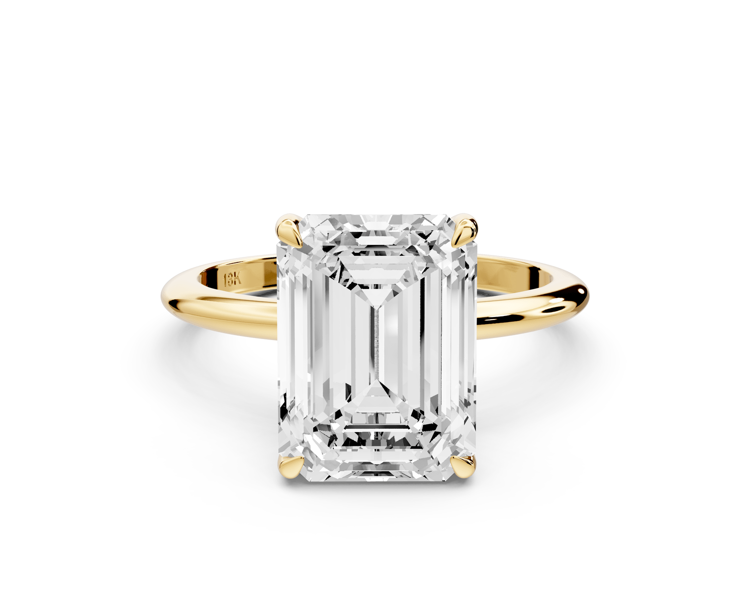 Odessa - 4ct emerald Engagement Ring 18k yellow gold - Mr. Alex Jewelry