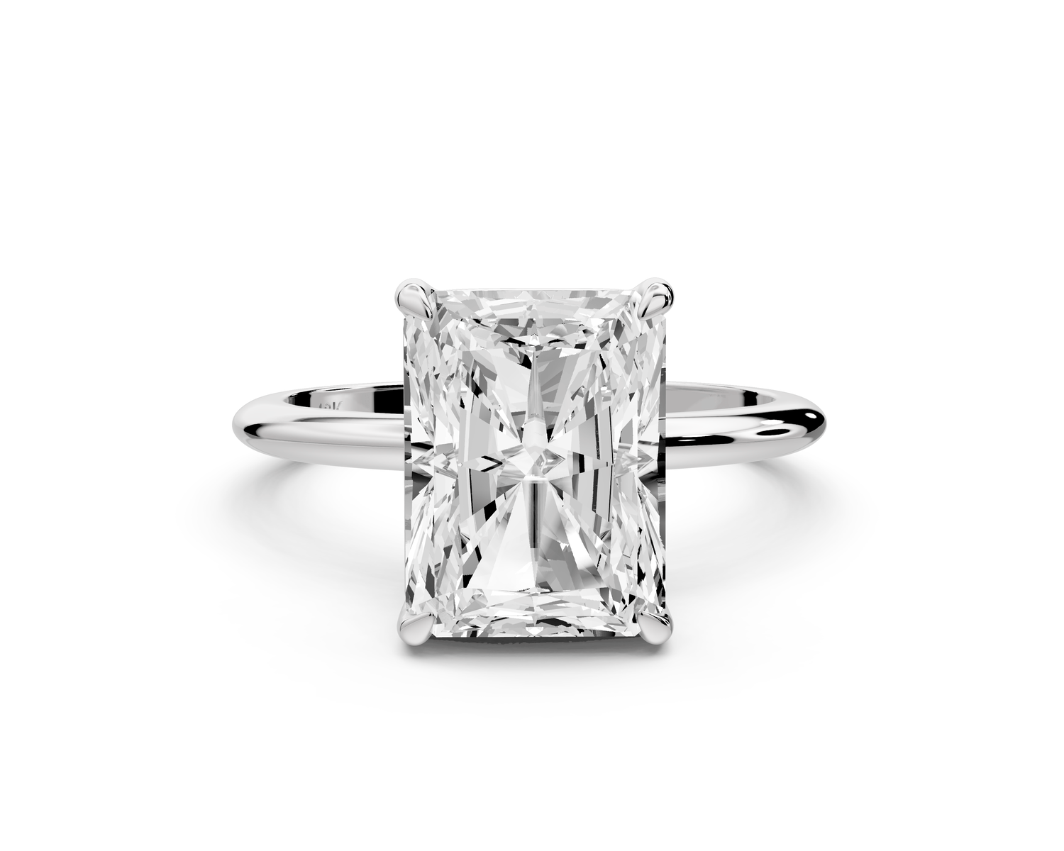 Odessa - 4ct radiant Engagement Ring 18k white gold - Mr. Alex Jewelry