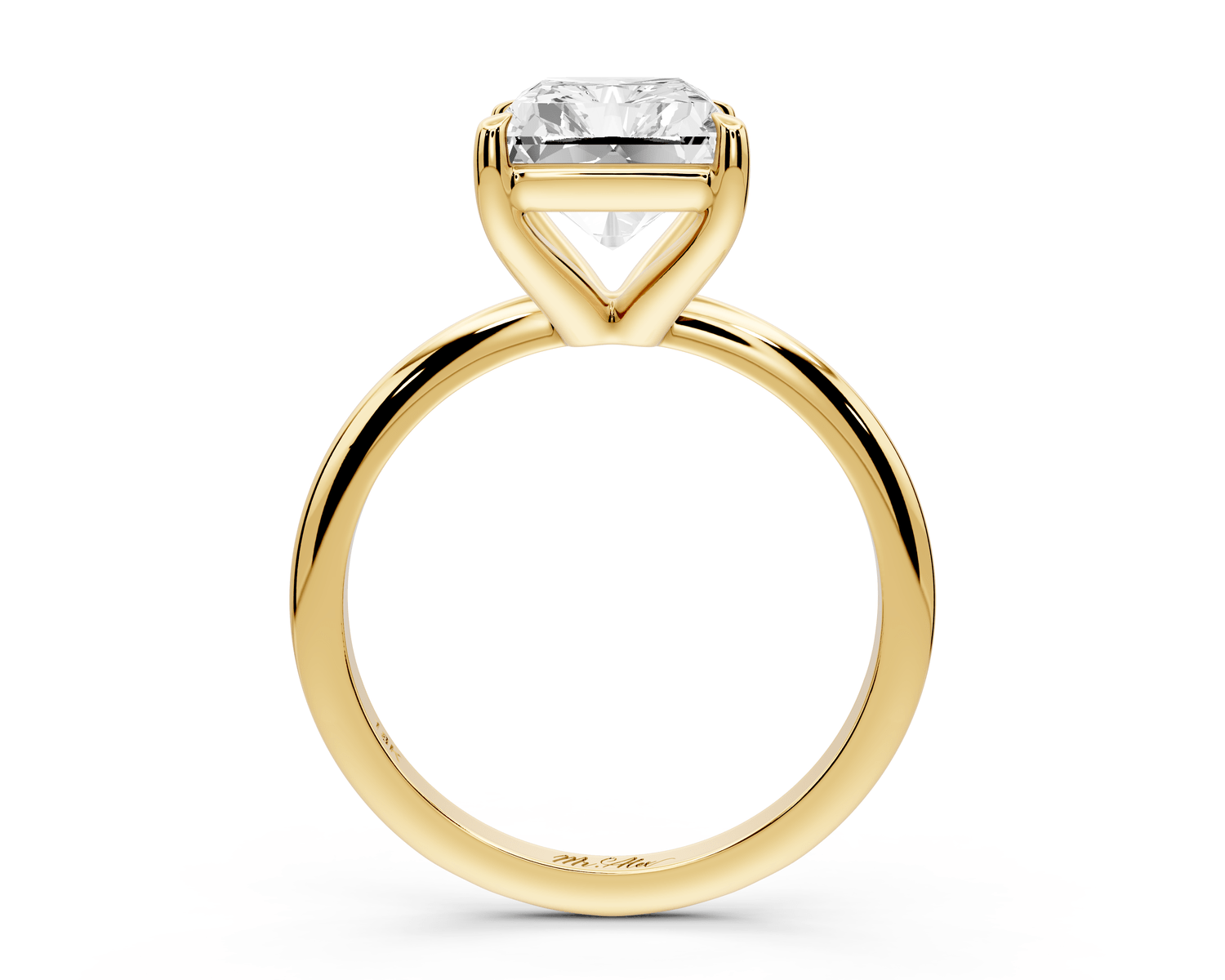 Odessa - 4ct radiant Engagement Ring 18k yellow gold - Mr. Alex Jewelry