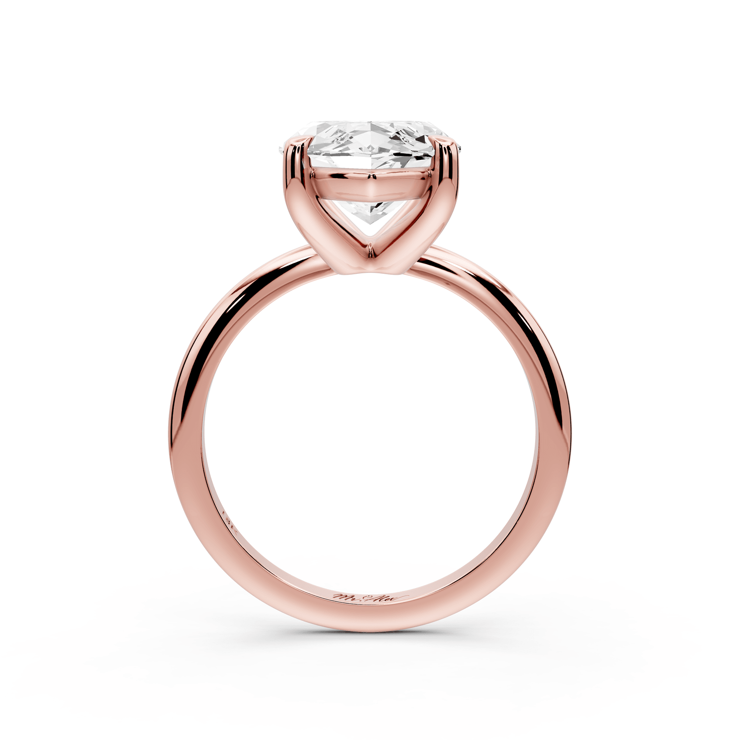 Odessa - 5ct 18k rose gold marquise Knife Edge Solitaire Engagement Ring - Mr. Alex Jewelry