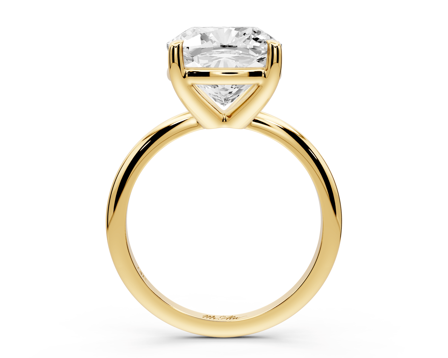 Odessa - 5ct cushion Engagement Ring 18k yellow gold - Mr. Alex Jewelry