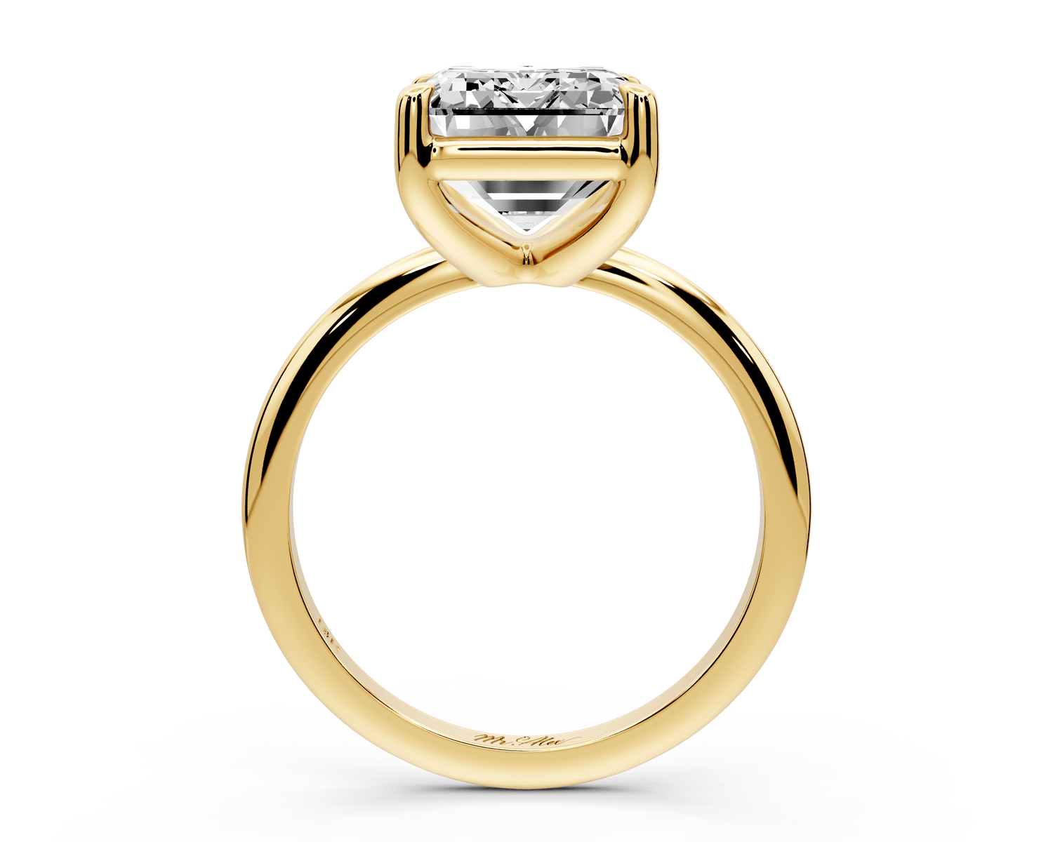 Odessa - 5ct emerald Engagement Ring 18k yellow gold - Mr. Alex Jewelry