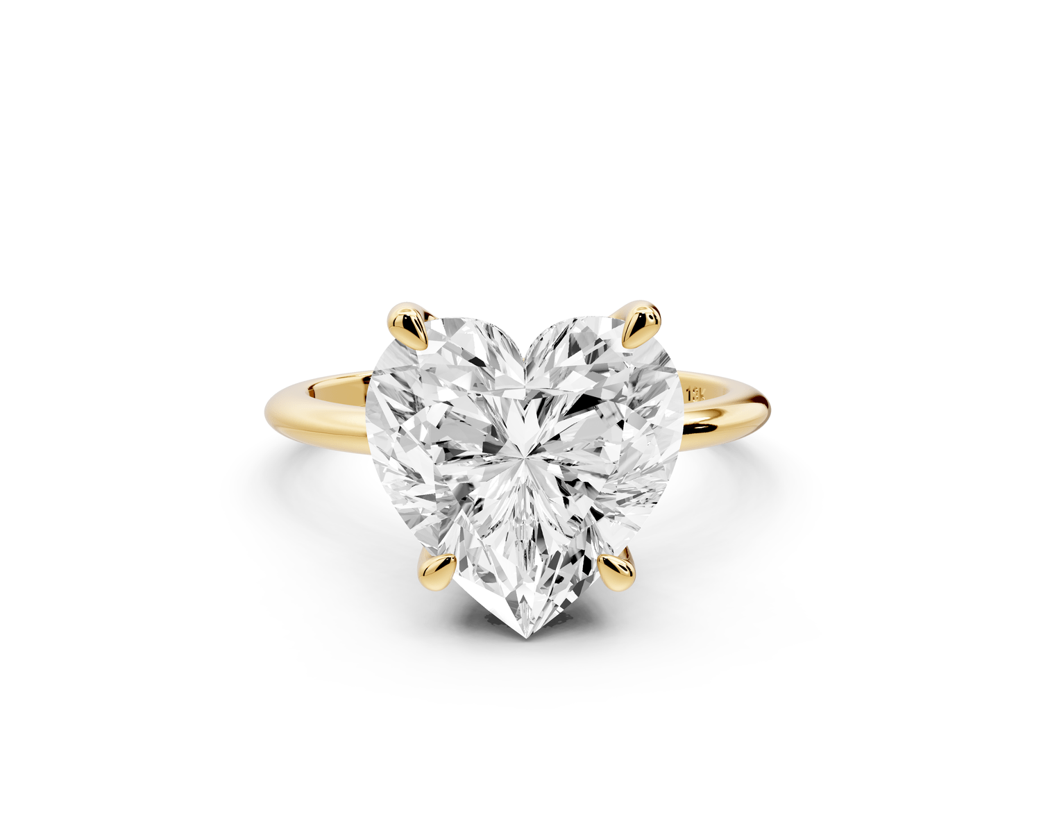 Odessa - 5ct heart Engagement Ring 18k yellow gold - Mr. Alex Jewelry