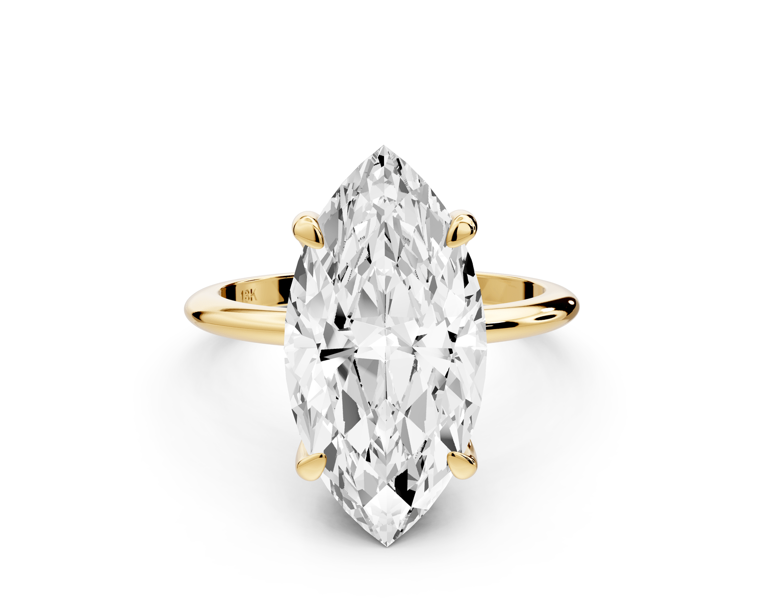 Odessa - 5ct marquise Engagement Ring 18k yellow gold - Mr. Alex Jewelry