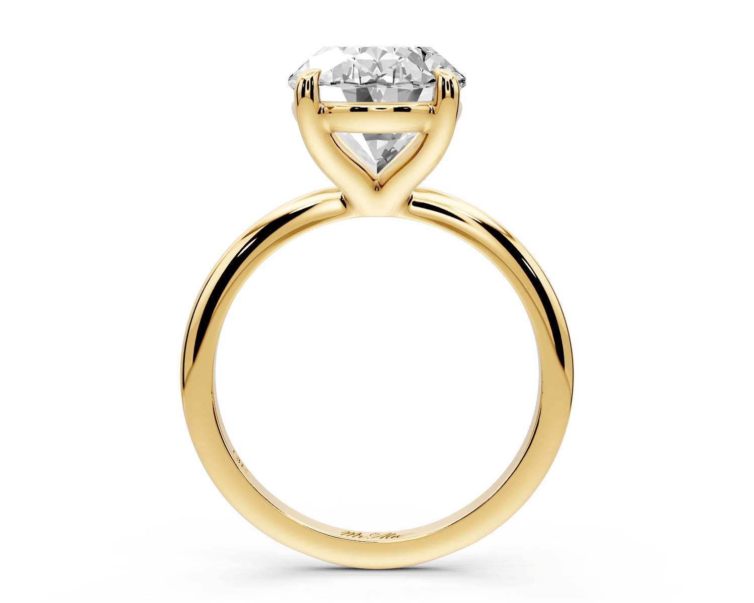 Odessa - 5ct oval Engagement Ring 18k yellow gold - Mr. Alex Jewelry