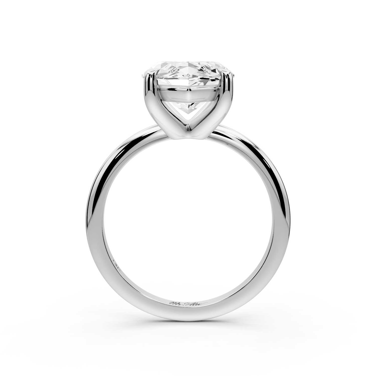 Odessa - 5ct platinum marquise Knife Edge Solitaire Engagement Ring - Mr. Alex Jewelry