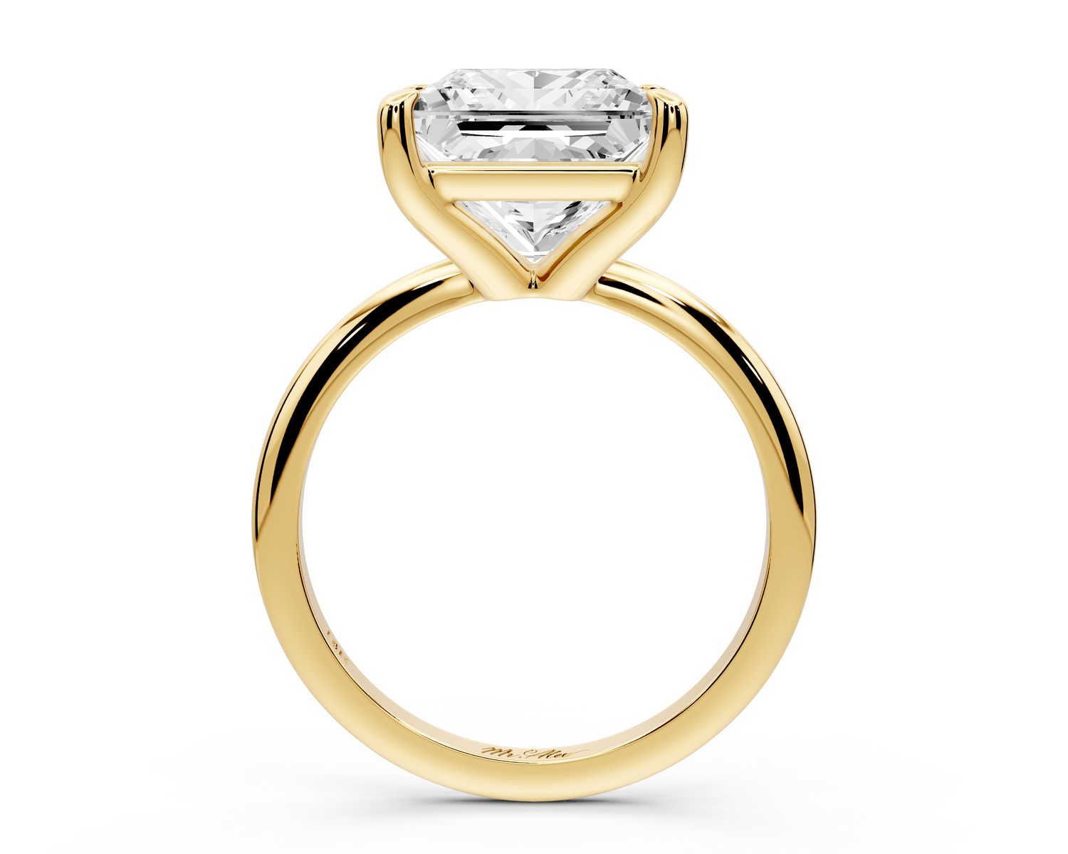 Odessa - 5ct princess Engagement Ring 18k yellow gold - Mr. Alex Jewelry