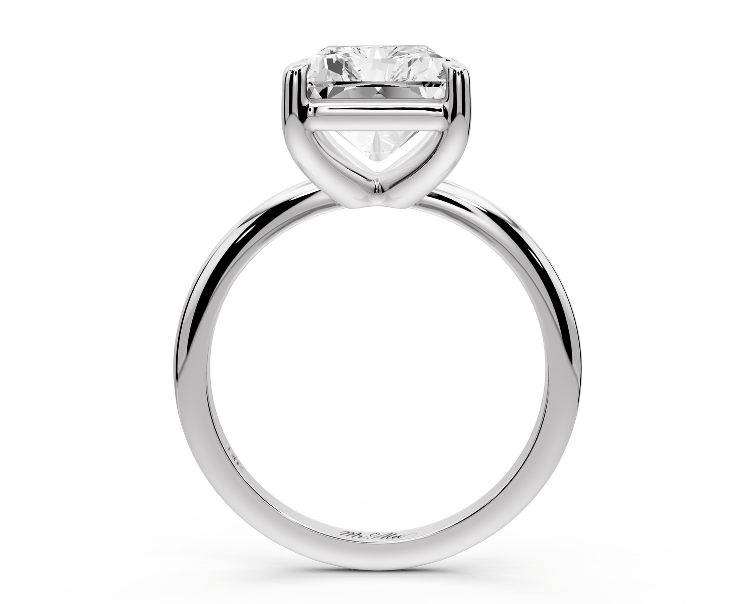 Odessa - 5ct radiant Engagement Ring 18k white gold - Mr. Alex Jewelry
