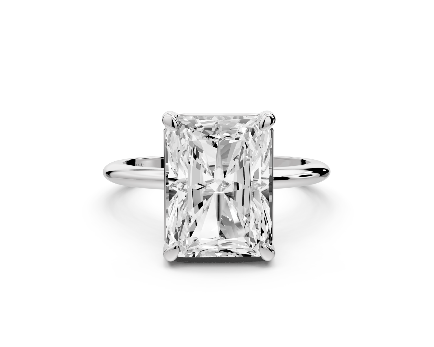 Odessa - 5ct radiant Engagement Ring 18k white gold - Mr. Alex Jewelry