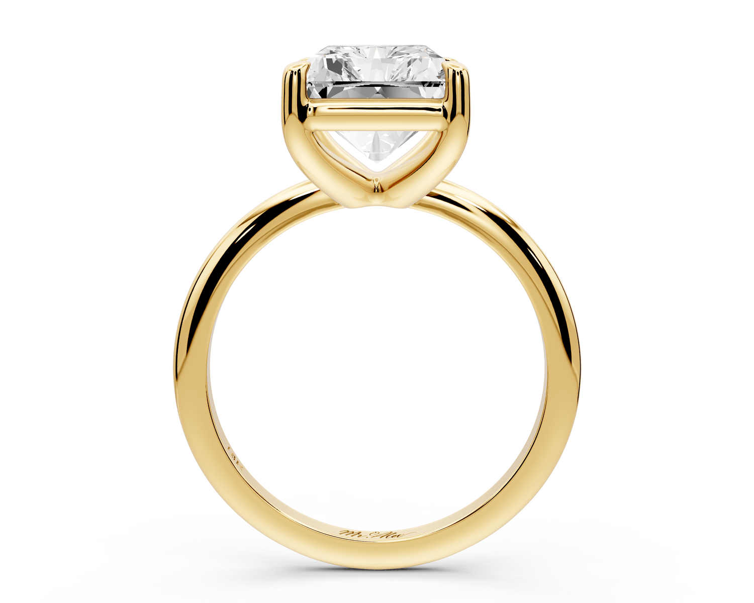 Odessa - 5ct radiant Engagement Ring 18k yellow gold - Mr. Alex Jewelry