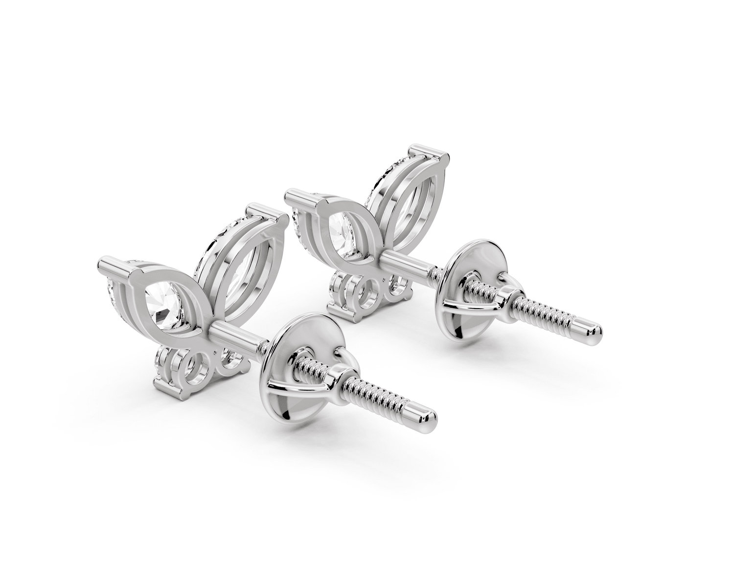 Paige Earrings White Gold - Mr. Alex Jewelry