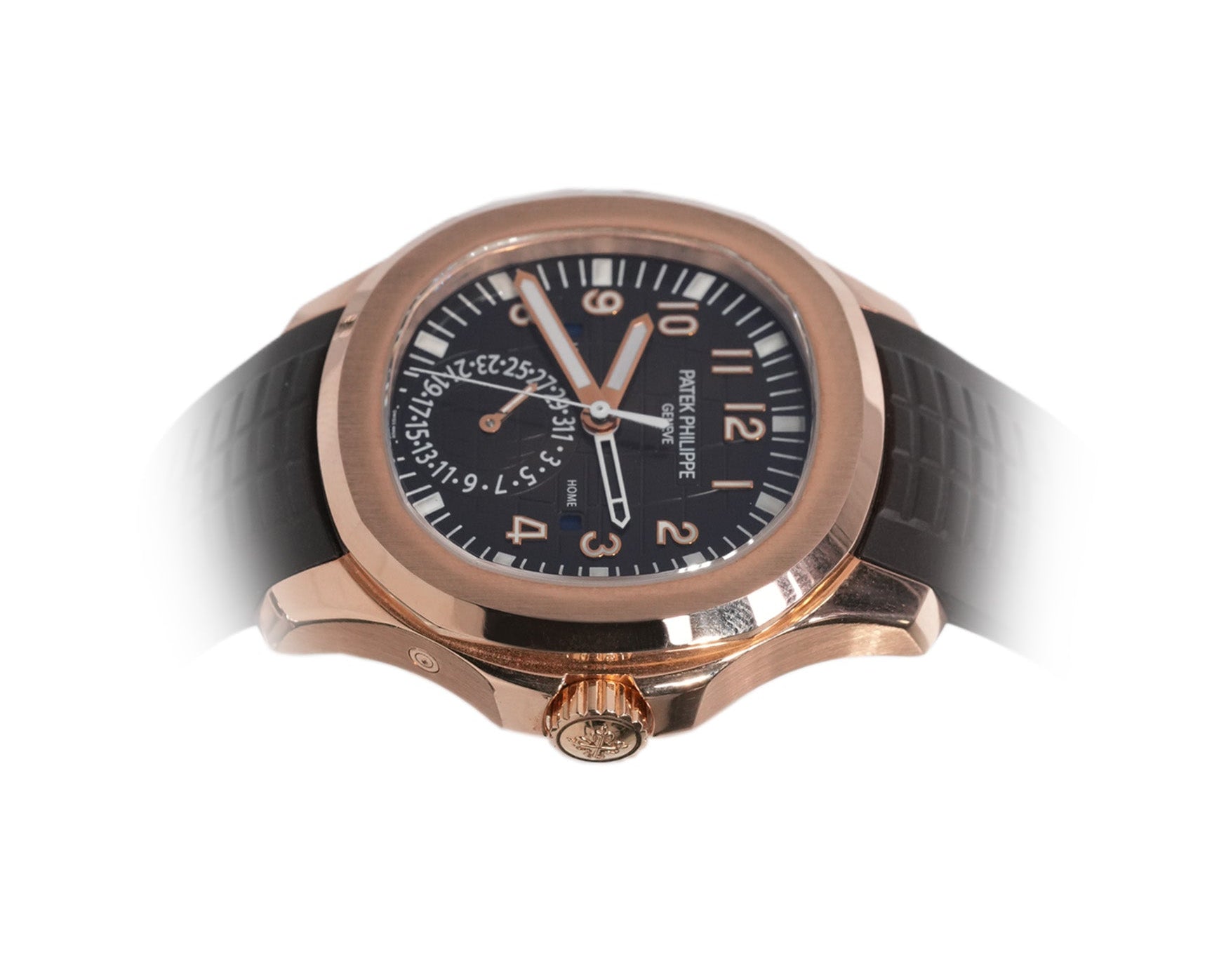 Patek Philippe Aquanaut 40mm Rose Gold Leather Strap Ref:5164R - Mr. Alex Jewelry