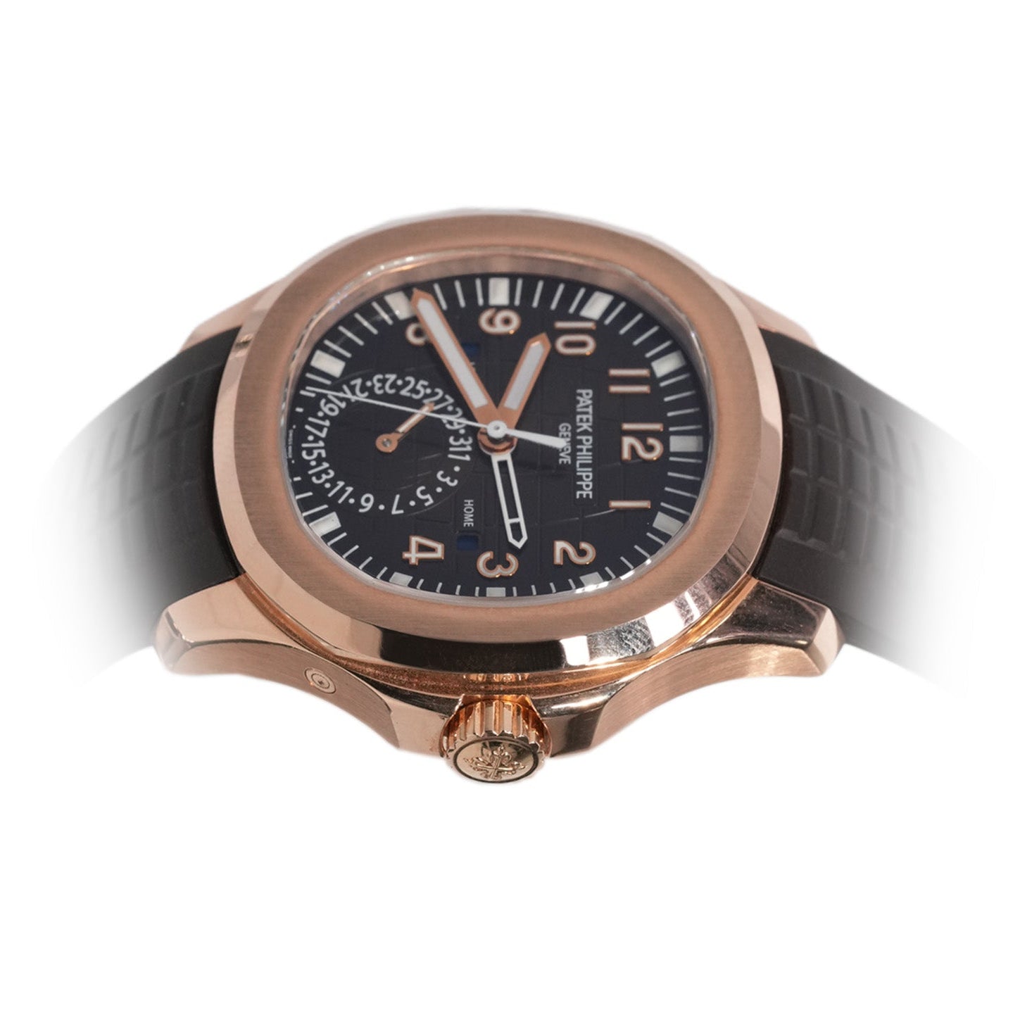 Patek Philippe Aquanaut 40mm Rose Gold Leather Strap Ref:5164R - Mr. Alex Jewelry