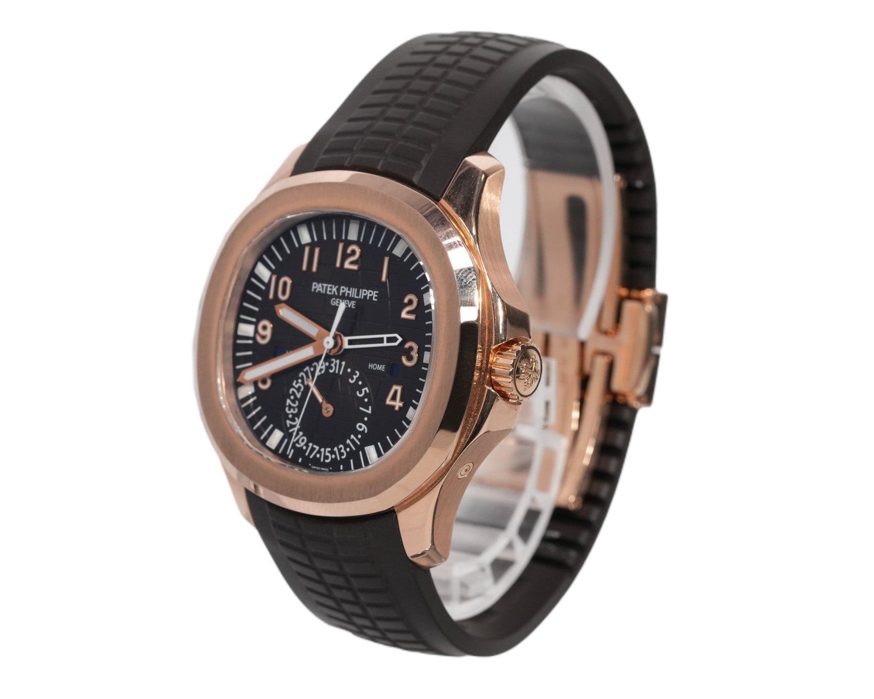 Patek Philippe Aquanaut 40mm Rose Gold Leather Strap Ref:5164R - Mr. Alex Jewelry