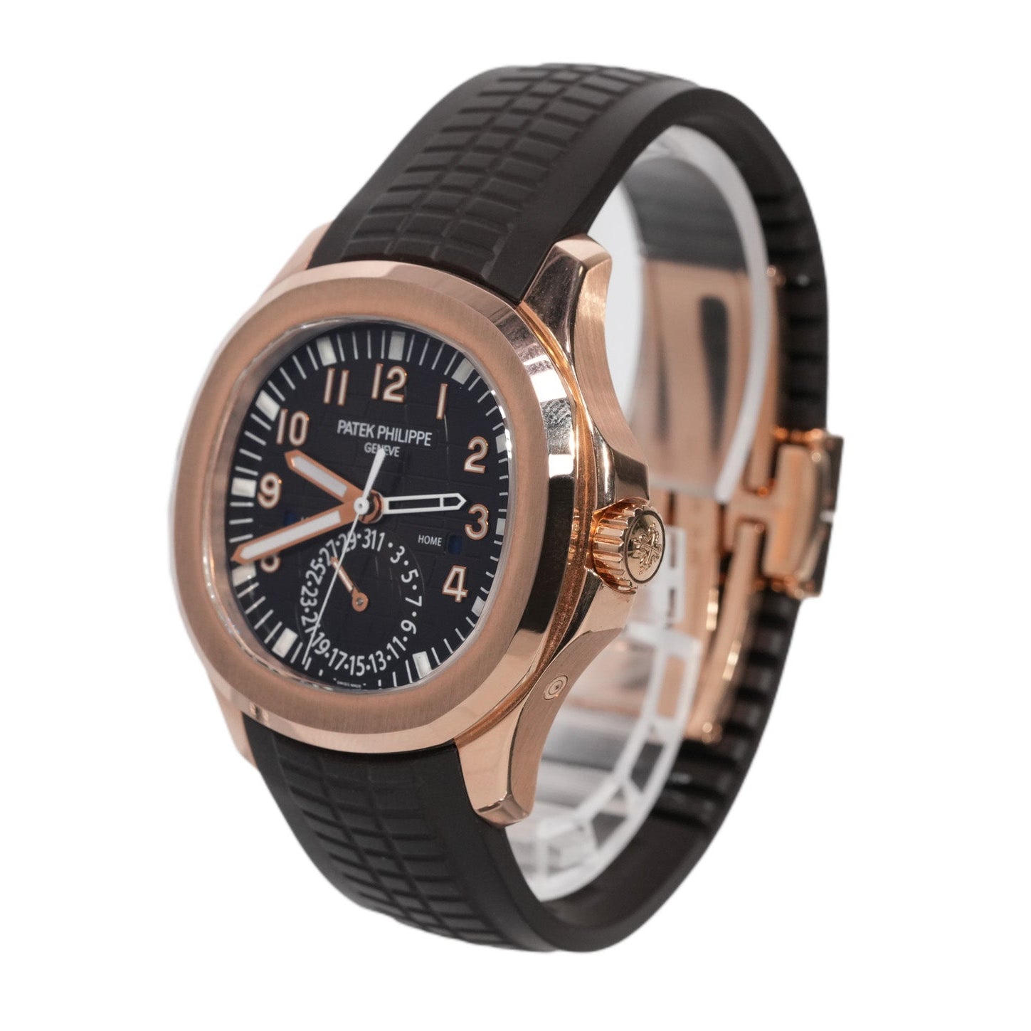 Patek Philippe Aquanaut 40mm Rose Gold Leather Strap Ref:5164R - Mr. Alex Jewelry