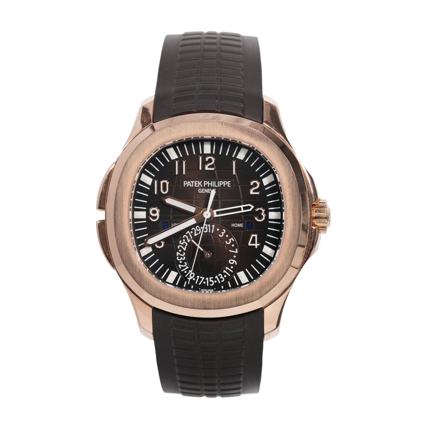Patek Philippe Aquanaut 40mm Rose Gold Leather Strap Ref:5164R - Mr. Alex Jewelry