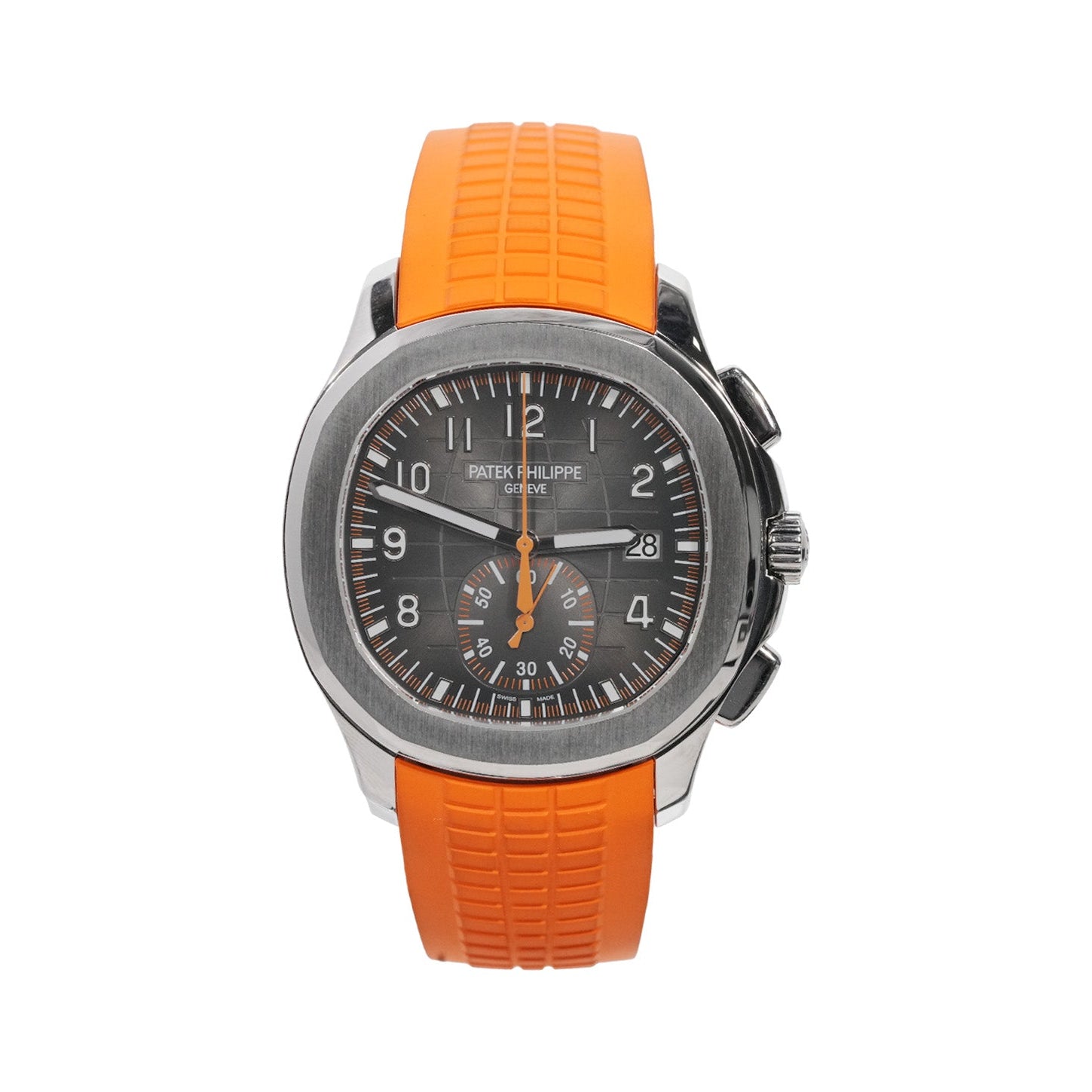 Patek Philippe Aquanaut 40mm Stainless Steel Orange Strap Ref:5968A - Mr. Alex Jewelry