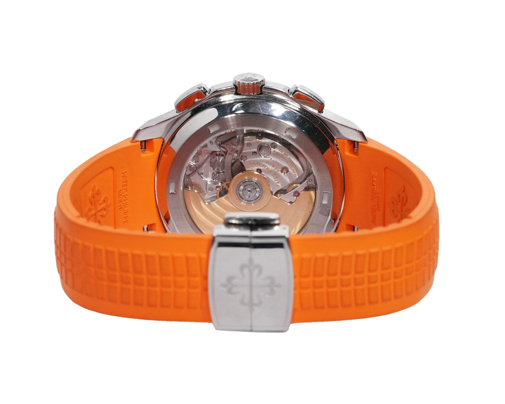 Patek Philippe Aquanaut 40mm Stainless Steel Orange Strap Ref:5968A - Mr. Alex Jewelry