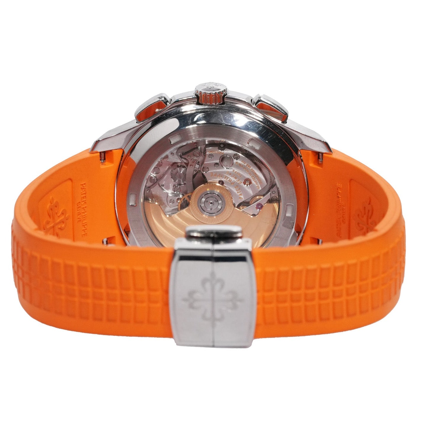 Patek Philippe Aquanaut 40mm Stainless Steel Orange Strap Ref:5968A - Mr. Alex Jewelry
