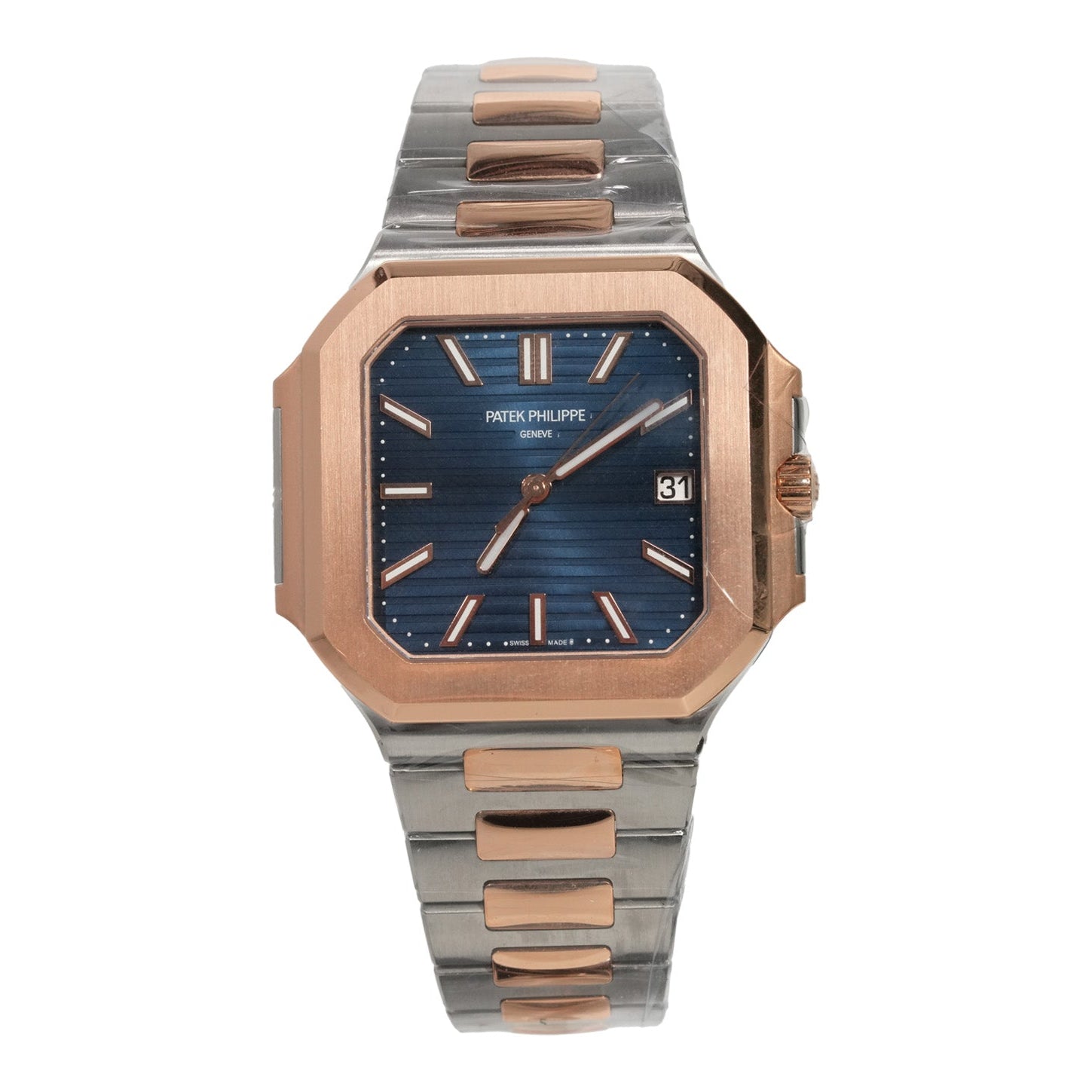 Patek Philippe Cubitus 45mm Two - Tone Rose Gold Blue Dial Ref:5821/1AR - Mr. Alex Jewelry