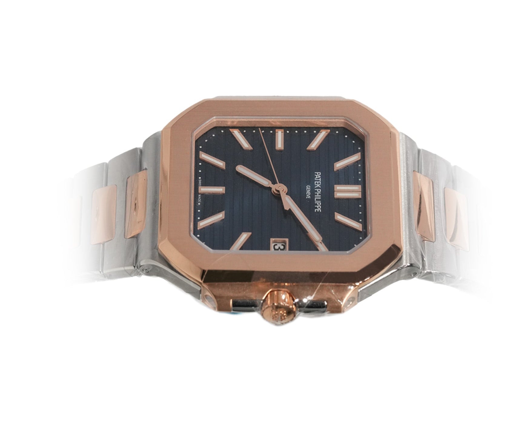 Patek Philippe Cubitus 45mm Two - Tone Rose Gold Blue Dial Ref:5821/1AR - Mr. Alex Jewelry