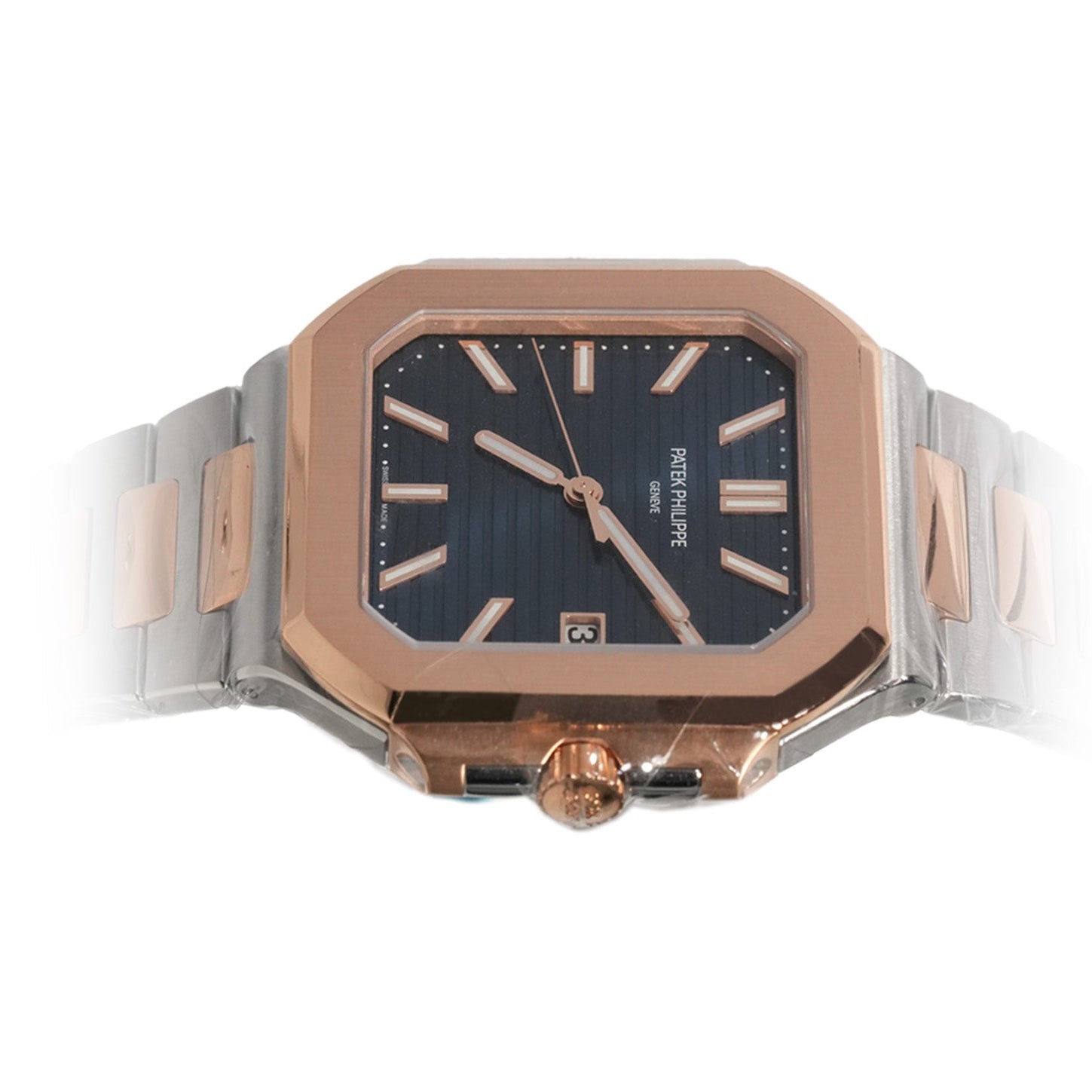 Patek Philippe Cubitus 45mm Two - Tone Rose Gold Blue Dial Ref:5821/1AR - Mr. Alex Jewelry